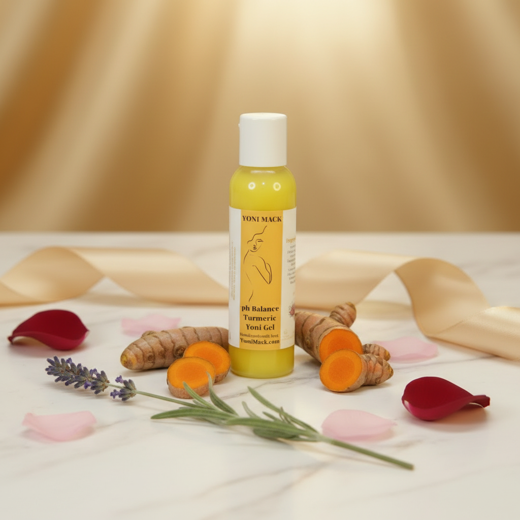 Just Balance Yoni Shower Gel – pH-Balanced, Fragrance-Free, Turmeric, 8 oz