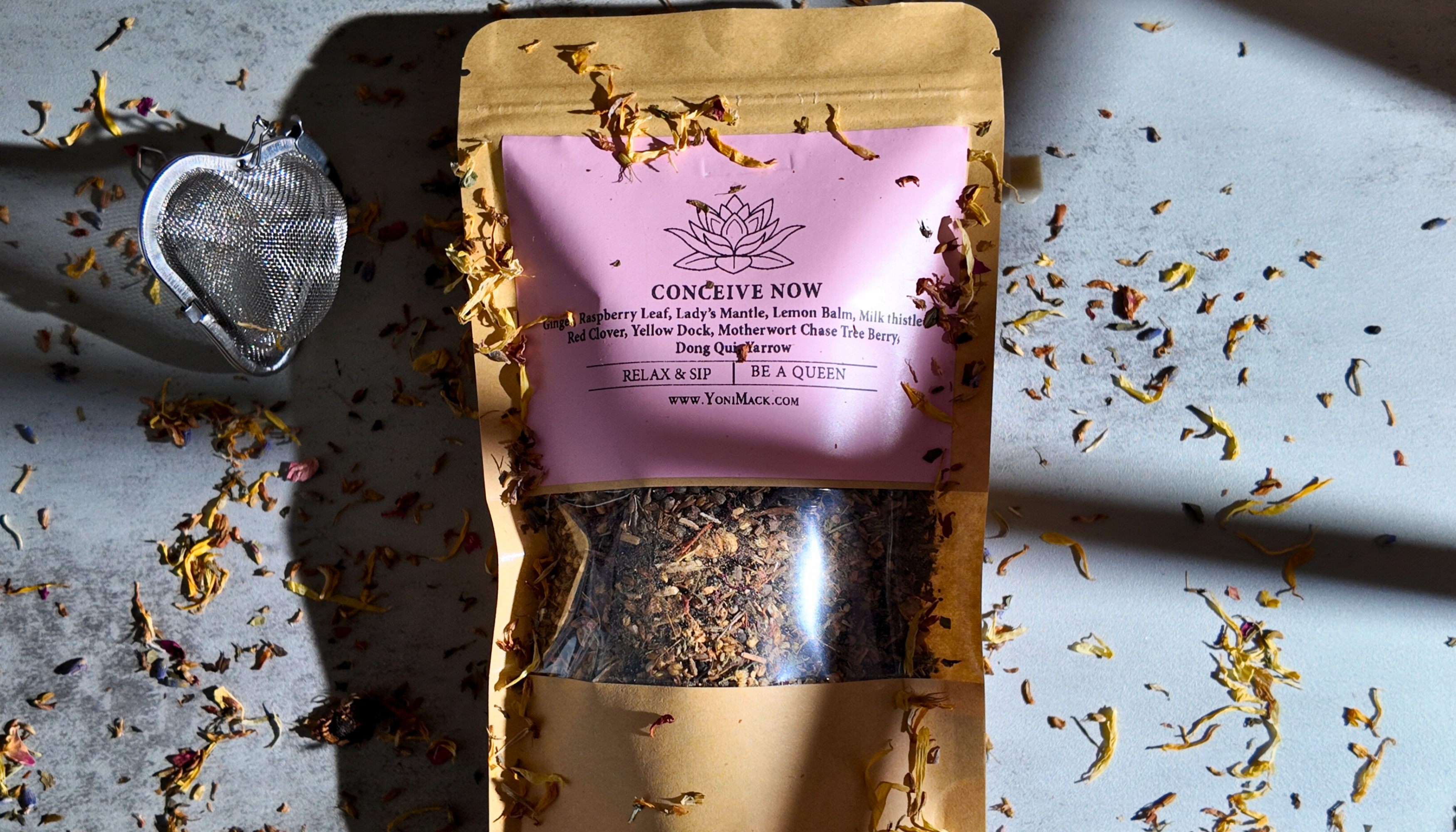 Organic Fertility Tea - Natural Conception Blend for Women's Health