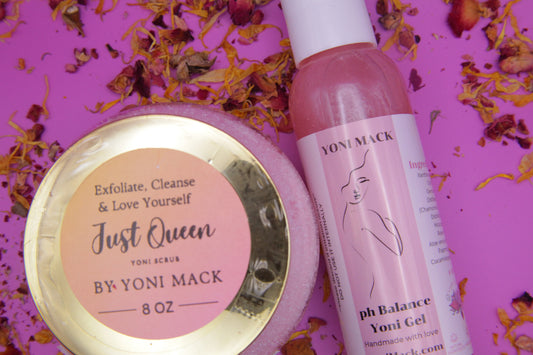 Organic Sugar Scrub and Yoni Soap Bundle Set