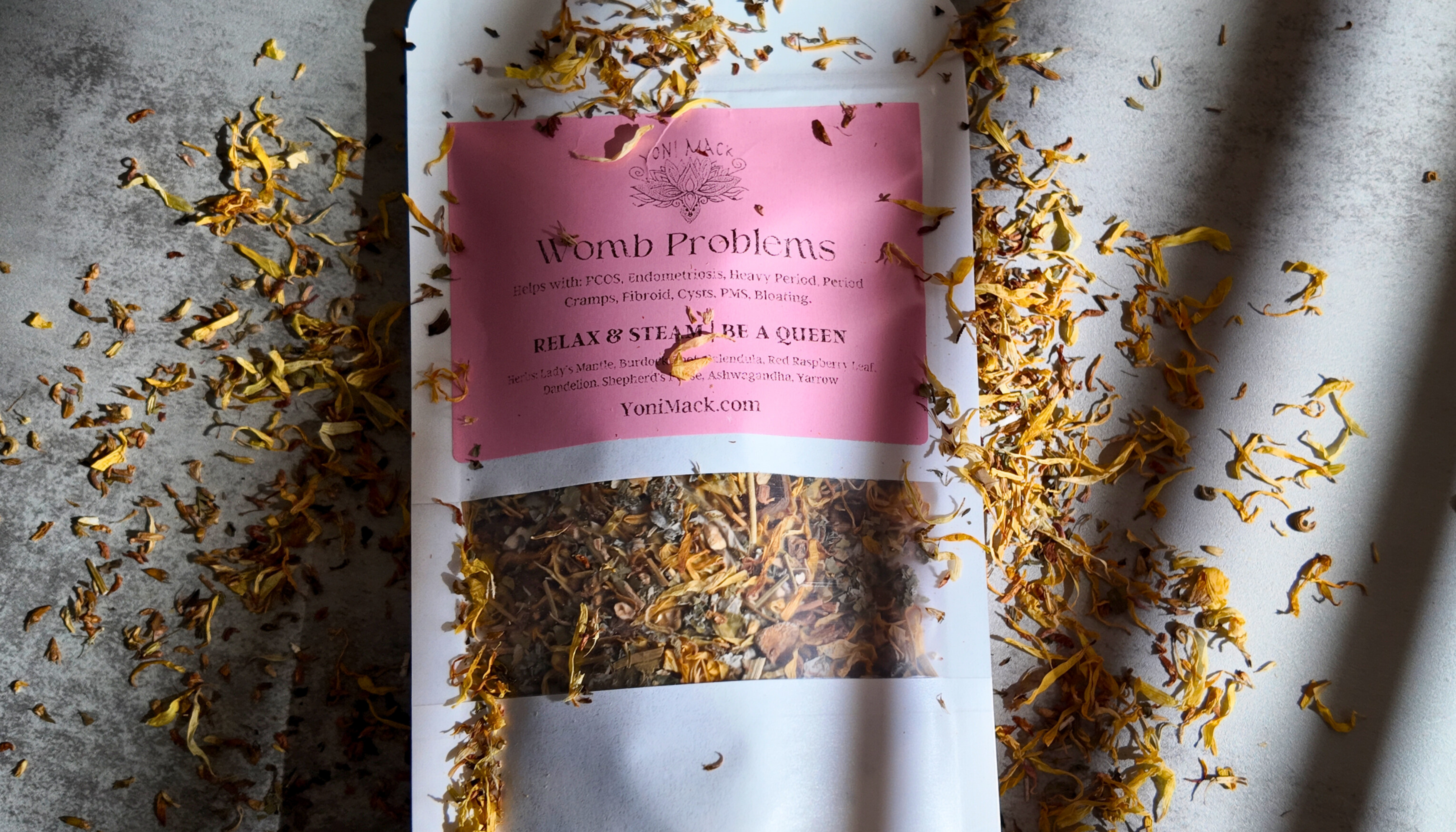 Womb Support Yoni Herbs - Natural Healing Blend for Uterine Wellness